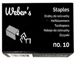  Tűzőkapocs WEBER' S No. 10 1000 darabos (70498)