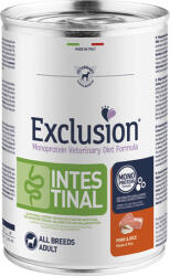 Exclusion Dog Monoprotein Vet Diet Intestinal Pork & Rice konzerv (12 x 400 g) 4.8kg
