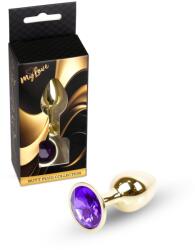 MyLove Plug anal MyLove Toys Jewellery Gold, oțel inoxidabil, bază cu diamant decorativ (ATR-64-00017ML)