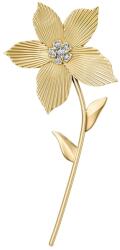 Fossil broșă pentru femei, din oțel inoxidabil Sutton 99KK-AKDZRT_GLD (JF04975710)