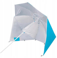 Brius Umbrela tip cort de plaja XXL, cu 2 pereti laterali, BU14S, inaltime reglabila 140-220 cm, albastru (BU-0015)
