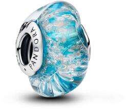 Pandora Türkiz muranói üveg és csillám charm (794701C01)