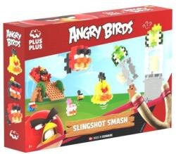 Plus-Plus Set constructie Plus-Plus, 300 piese, Angry Birds cu prastie (PP4432)