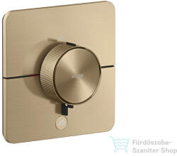Hansgrohe AXOR SHOWERSELECT ID Softsquare Highflow, 1+1 funkciós falsík alatti termosztátos csaptelep, szálcsiszolt bronz 36778140 (36778140)