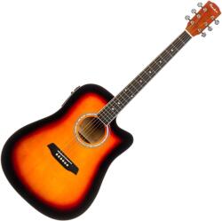 Pasadena PDC-10E Vintage Sunburst Chitară electro-acustică Dreadnought