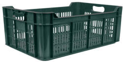 Strend Pro Garden Gyümölcstartó láda, Strend Pro Garden M20, sötétzöld, 48 literes, 60 x 40 x 21, 5 cm, perforált falú, műanyag, egymásra rakható, maximum 20 kg teherbírás (TC254572)