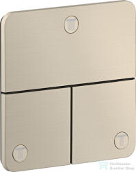 Hansgrohe AXOR SHOWERSELECT Softsquare 3 funkciós falsík alatti váltószelep, szálcsiszolt nikkel 36781820 (36781820)