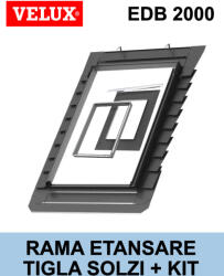Velux Rama etansare fereastra mansarda tigla solzi VELUX EDB 2000