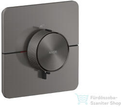Hansgrohe AXOR SHOWERSELECT ID Softsquare falsík alatti termosztát, szálcsiszolt fekete króm 36775340 (36775340)
