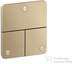 Hansgrohe AXOR SHOWERSELECT Softsquare 3 funkciós falsík alatti váltószelep, szálcsiszolt bronz 36781140 (36781140)