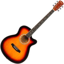 Pasadena PGC-10E Vintage Sunburst Chitară electro-acustică Jumbo