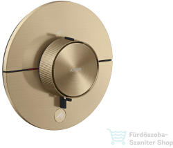 Hansgrohe AXOR SHOWERSELECT ID Round Highflow, 1 fogyasztó+1 funkciós falsík alatti termosztátos csaptelep, szálcsiszolt bronz 36776140 (36776140)