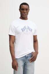 Hackett London pamut póló - fehér L - answear - 21 590 Ft
