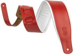 Levy's Amped Leather Red/White Curea de chitară (<![CDATA[M26PD-RED-WHT]]>)