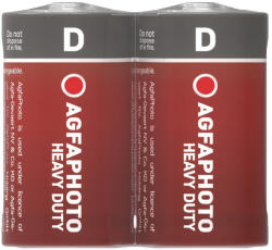 AgfaPhoto Elem, D góliát, 2 db, féltartós (szén-cink), zsugor, AGFAPHOTO "Heavy Duty (APFDS) - mystock