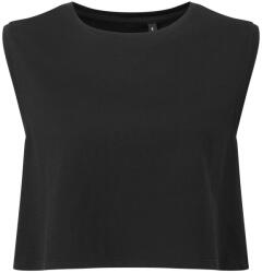 TriDri® Top scurt de damă din bumbac organic - Neagră | L (TR119-1000417267)