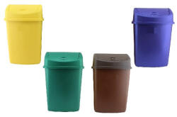  Szemetes billenő fedeles STERK6 szögletes 55L - mystock