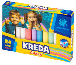 Astra Táblakréta ASTRA FUN kerek 10 színes + 14 fehér (330022001) - mystock