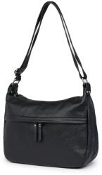 myOwn Poseta din piele naturala Amelia neagra (ameliang)