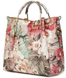 myOwn Geanta dama din piele naturala Fabiana cu model floral FF1 (fabianaff1)