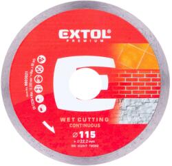 Extol Gyémánt vágókorong teljes kerülettel EXTRA vékony - nedves vágás, O 115x22.2x1.1mm, EXTOL PREMIUM (8803021)