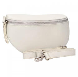  Nandin valódi bőr női táska deréktáska crossbody fehér (na-1299-white)
