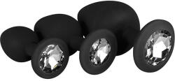 EasyToys Set de 3 Dopuri Anale din Silicon EasyToys Diamond