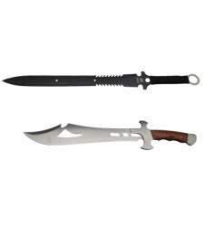 DEPOX Set sabie si maceta, DEPOX®, Style of Persia, otel inoxidabil, 50 cm, argintiu (0995)