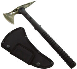 Depox Topor DEPOX®, Tactical Camo, otel inoxidabil, verde, 40 cm, teaca inclusa (1002)