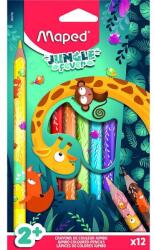 Maped Jungle Fever VASTAG háromszögletű színesceruza készlet - 12 színű (CW-863700)