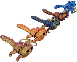  Cicás 3D kulcstartó figura, többszínű felület, kb. 8 cm, többféle színben (KPD-KT3D-1) - mesescuccok