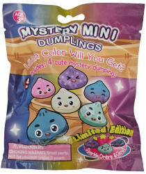  Dumpling squishy, gőzgombóc antistressz játék, mini, 4 kicsi 12x15cm-es tasakban, zsákbamacska, többféle (KPD-DG-MINI-3) - mesescuccok