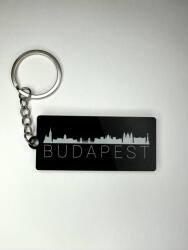  Budapest Skyline fekete prémium kulcstartó (CQ05519)