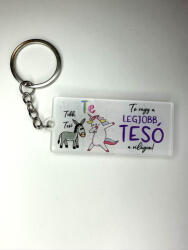  „Te vagy a legjobb tesó a világon vicces testvér kulcstartó (CQ05494)