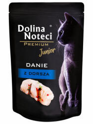 Dolina Noteci Premium Cat 85g Junior alutasakos eledel tőkehal & szardínia 85g