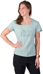Northfinder Tricou damă exterior, material moale din bumbac organic HELENA skyblue (108624-368-104)