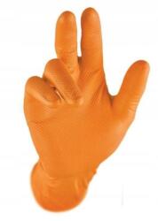 Grippaz Nitril kesztyű 9/L méret Tartós, 50db képernyőn működik (GRP-246OR-03)