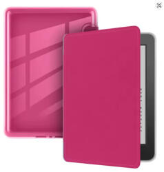  Amazon Kindle Paperwhite 2024 / Colorsoft Smart Tok - Akril Átlátszó Raspberry Málna