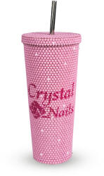 Crystal Nails - STRASSZKÖVES POHÁR - PINK