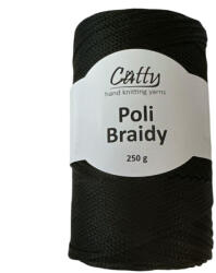  Catty Poli Braidey PP zsinór fonal 4 mm 01 - Fekete