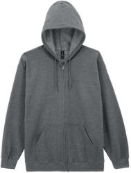 Gildan GI18600 Heavy Blend felnőtt végig cipzáros kapucnis pulóver GI18600-Graphite Heather