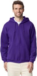 Gildan GI18600 Heavy Blend felnőtt végig cipzáros kapucnis pulóver GI18600-Purple