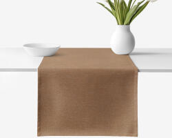 Goldea napron de masă decorativ peru - maro 50x180 cm Fata de masa