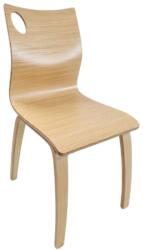 Chairs Emobd Scaun din lemn model 950 - design premium scandinav, spătar curbat