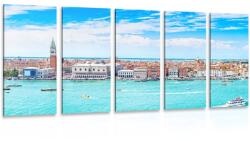 Dovido Tablou 5-piese vedere la Veneția - 200x100