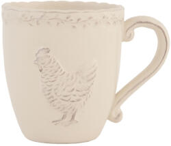 Clayre & Eef Set 10 cani ceramica bej Chicken 13x9x10 cm / 225 ml (CHRMUdeco)