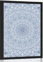 Dovido Poszter Mandala része kék színben - 60x90 silver