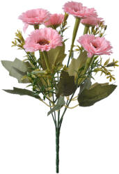Clayre & Eef Buchet flori artificiale verzi roz deschis 10x10x30 cm (6PL0247deco)