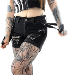 VIXXSIN pantaloni scurți damă (jeans) VIXXSIN - TATIANA - BLACK STONEWASH - SH-TATI-BST