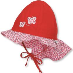 Sterntaler Лятна детска шапка с UV 30+ защита Sterntaler - Червена с пеперуди, 51 cm, 18-24 месесца (1411911-807) - baby